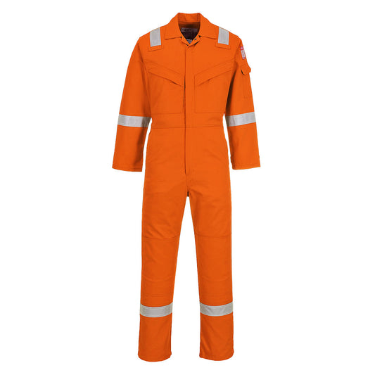 Portwest Flame Resistant Super Light Weight Anti-Static Coverall 210g - Orange Tall