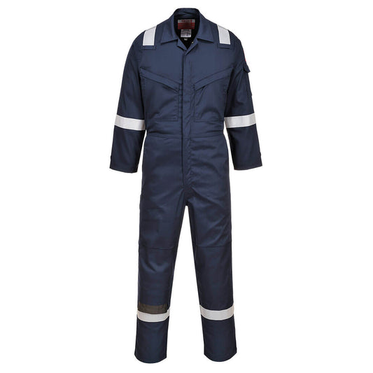 Portwest Insect Repellent Flame Resistant Coverall - Navy