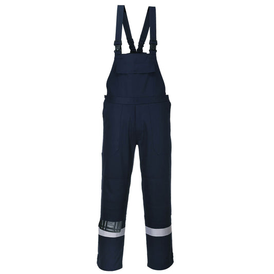 Portwest Bizflame Work Bib and Brace - Navy