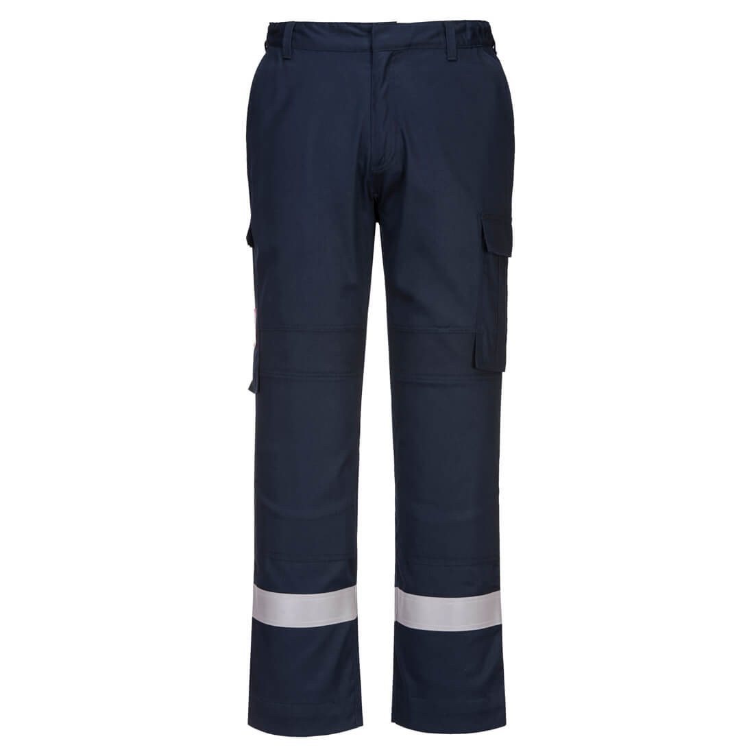 Portwest Bizflame Work Lightweight Stretch Panelled Trousers - Navy