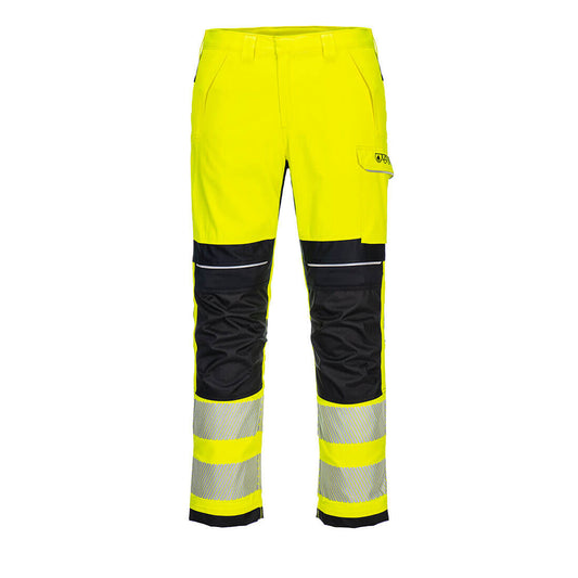 Portwest PW3 FR Hi-Vis Work Trousers - Yellow/Black