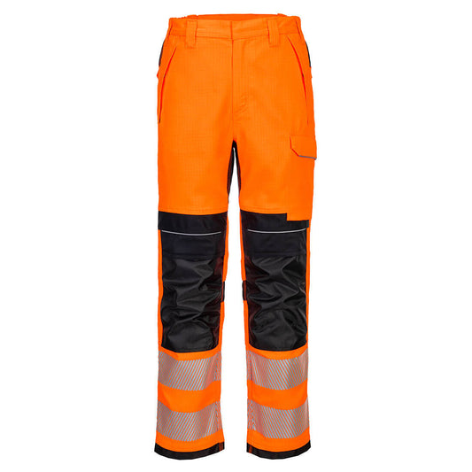 Portwest PW3 FR HVO Work Trousers - Orange/Black