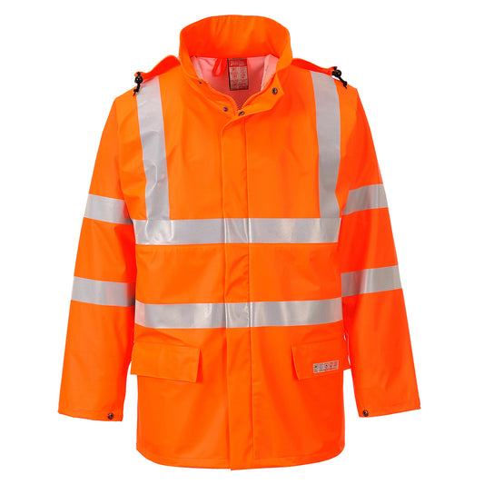 Portwest Sealtex Flame Hi-Vis Jacket - Orange