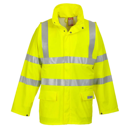 Portwest Sealtex Flame Hi-Vis Jacket - Yellow