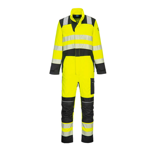 Portwest PW3 FR Hi-Vis Coverall - Yellow/Black