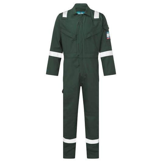 Portwest Flame Resistant Anti-Static Coverall 350g - Green