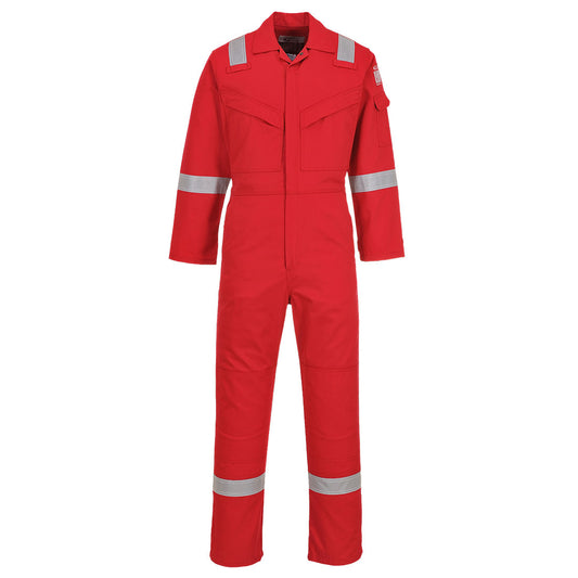 Portwest Flame Resistant Anti-Static Coverall 350g - Red