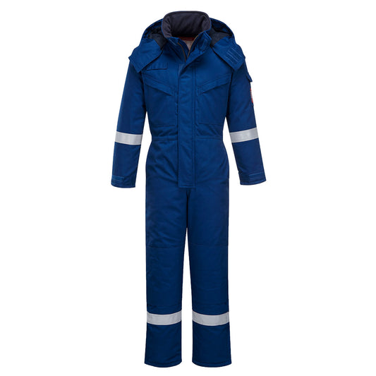 Portwest FR Anti-Static Winter Coverall - Royal Blue