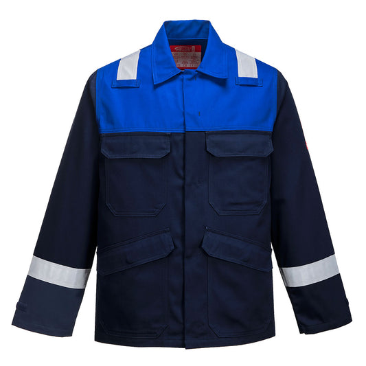 Portwest Bizflame Work Jacket - Navy/Royal