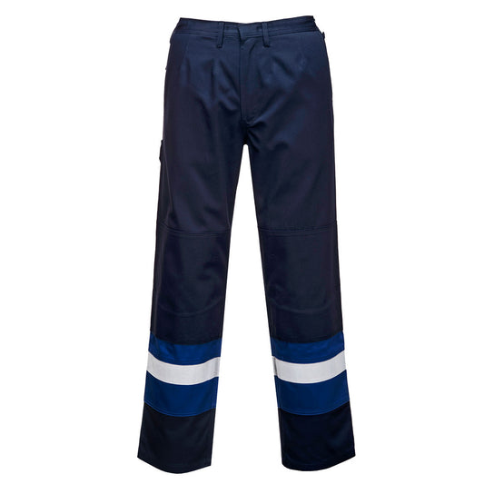 Portwest Bizflame Work Trousers - Navy/Royal