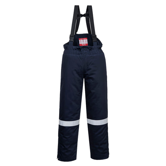 Portwest FR Anti-Static Winter Salopettes - Navy