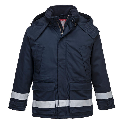 Portwest FR Anti-Static Winter Jacket - Navy