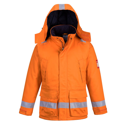 Portwest FR Anti-Static Winter Jacket - Orange