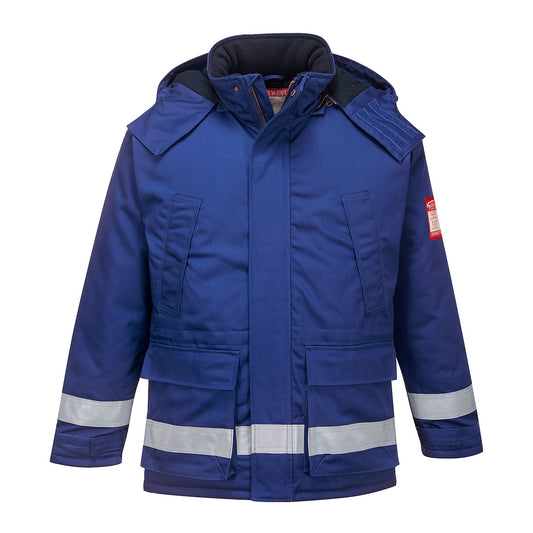 Portwest FR Anti-Static Winter Jacket - Royal Blue