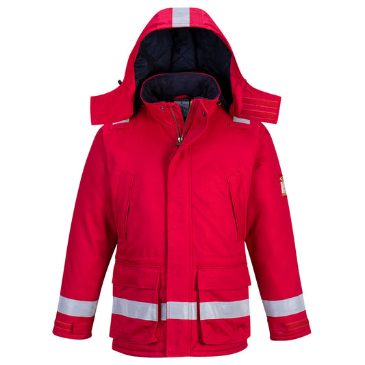 Portwest FR Anti-Static Winter Jacket - Red