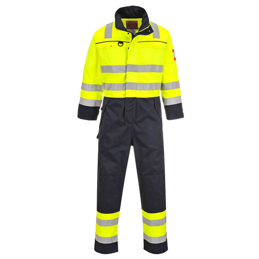 Portwest Hi-Vis Multi-Norm Coverall - Yellow/Navy