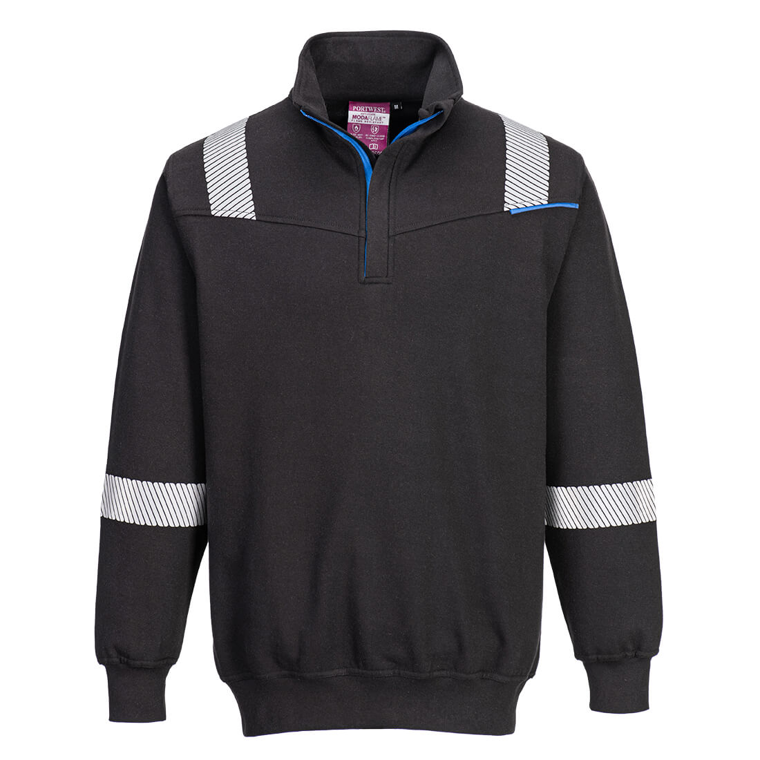 Portwest WX3 Flame Resistant Sweatshirt - Black