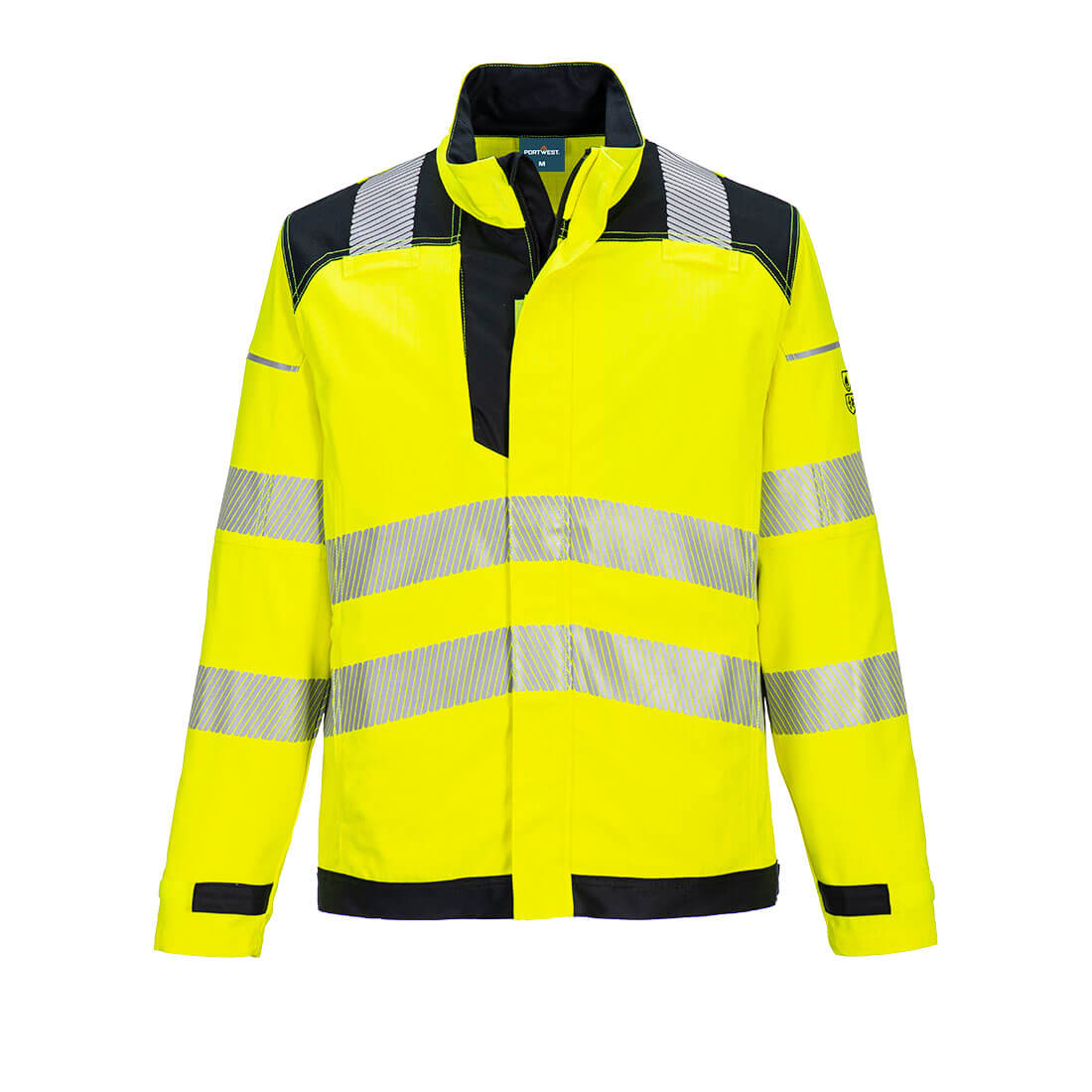 Portwest PW3 FR Hi-Vis Work Jacket - Yellow/Black