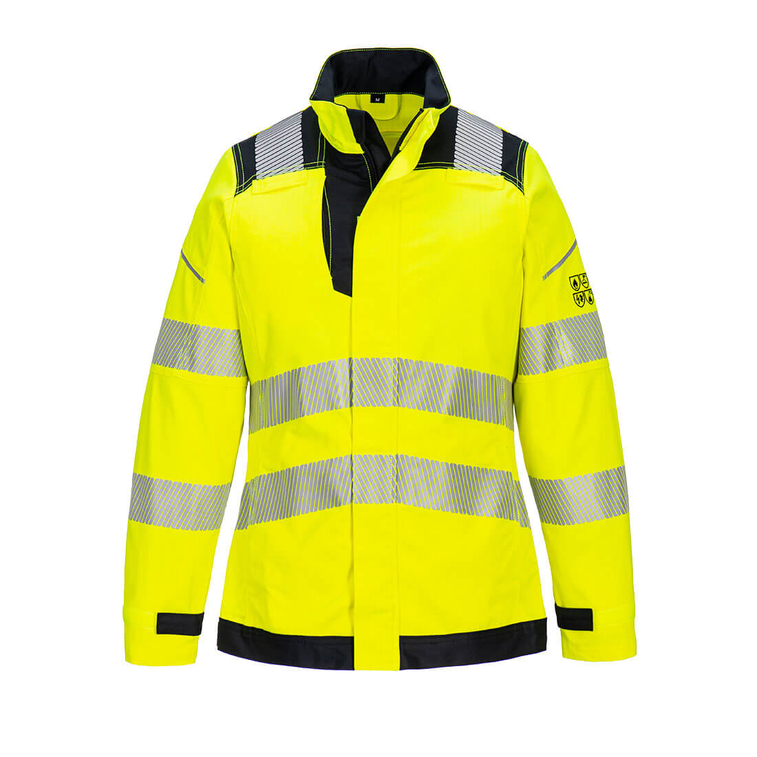 Portwest PW3 FR Hi-Vis Women's Work Jacket - Yellow/Black