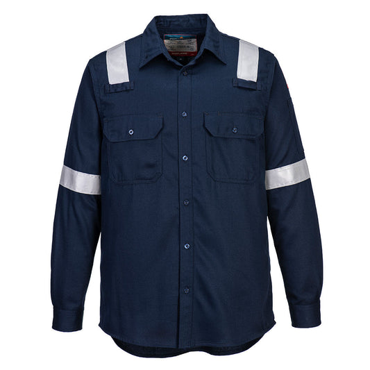 Portwest FR Lightweight Anti-static Shirt - Navy