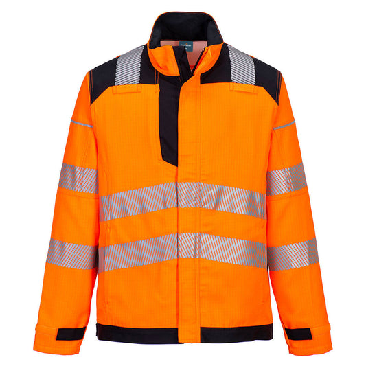 Portwest PW3 FR HVO Work Jacket  - Orange/Black