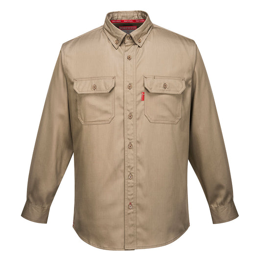 Portwest Bizflame 88/12 FR Work Shirt - Khaki