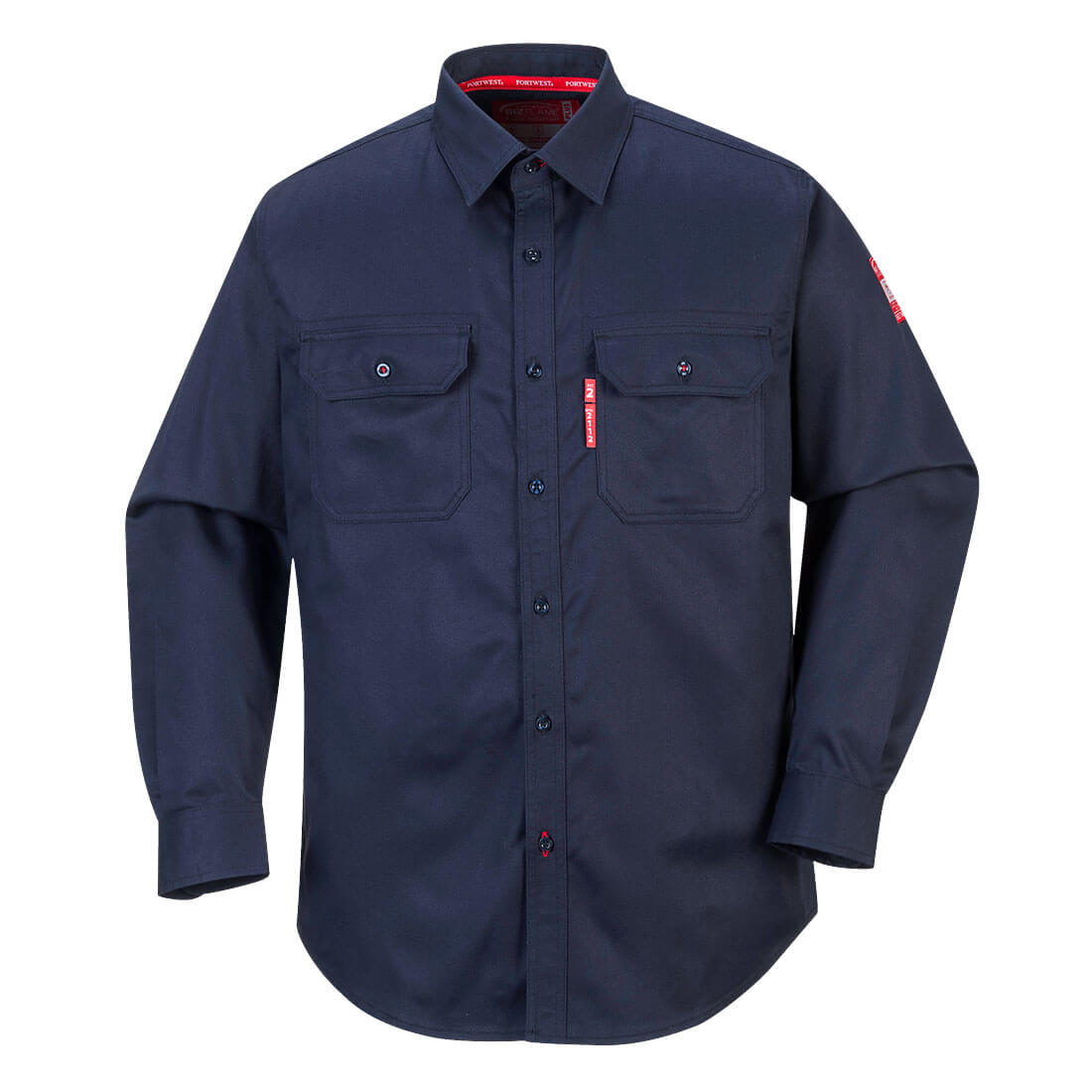 Portwest Bizflame 88/12 FR Work Shirt - Navy