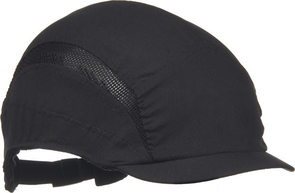 3M HC24 First Base 3 Classic Micro Peak Safety Baseball Cap - Black