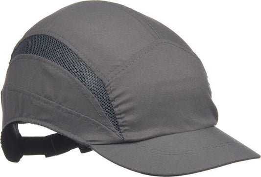 3M HC24 First Base Safety Baseball Cap Reduced Peak - Grey