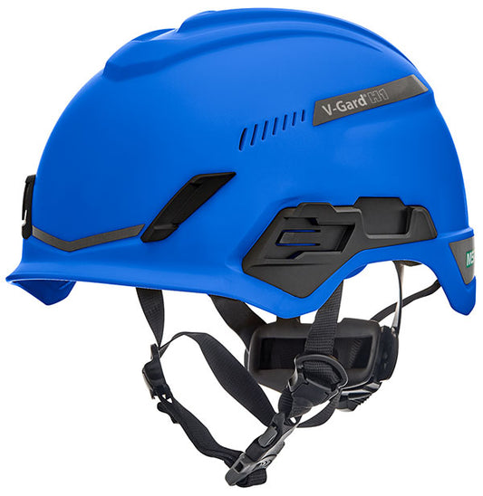 MSA V-Gard H1 Tri-Vented Helmet - Blue