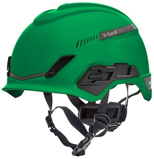 MSA V-Gard H1 Tri-Vented Helmet - Green