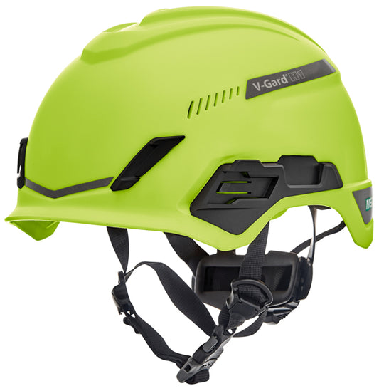 MSA V-Gard H1 Tri-Vented Helmet - Lime Green