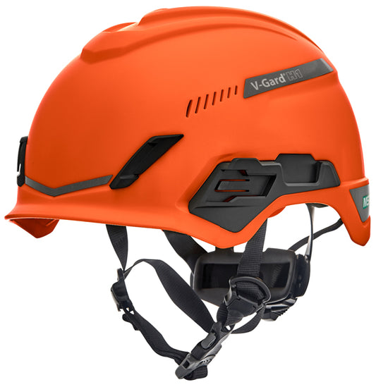 MSA V-Gard H1 Tri-Vented Helmet - Orange