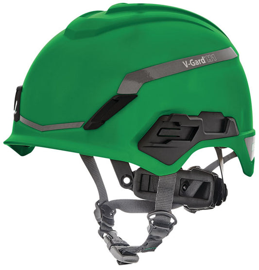 MSA V-Gard H1 Non Vented Helmet - Green