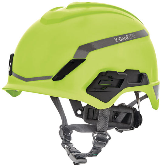 MSA V-Gard H1 Non Vented Helmet - Lime Green