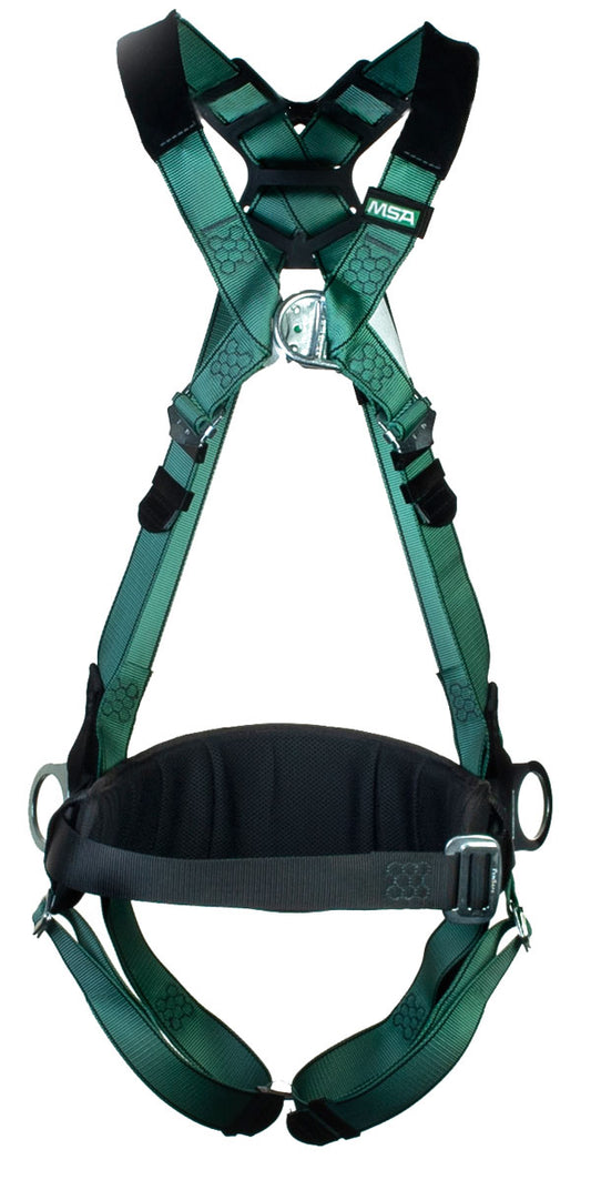 MSA V-Form Back/Chest/Hip D-Ring Qf Harness With Waist Belt - XS