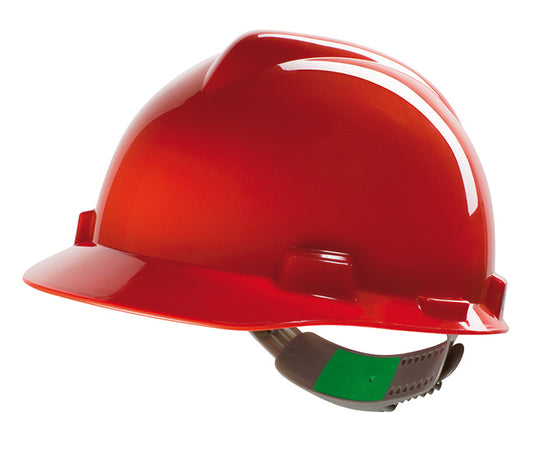 MSA V-Gard Safety Helmet - Red