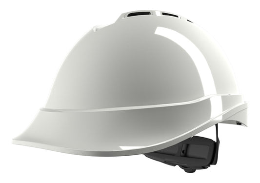 MSA V-Gard 200 Vented Fas-Trac Safety Helmet - White