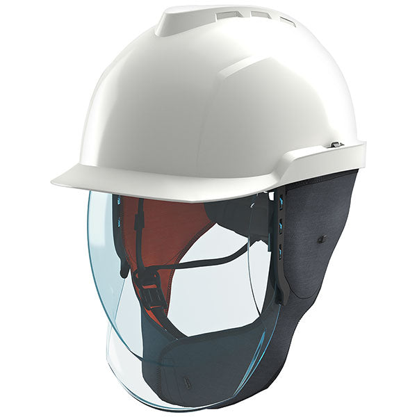 MSA V-Gard 950 Class 2 Electrician Helmet Set - White