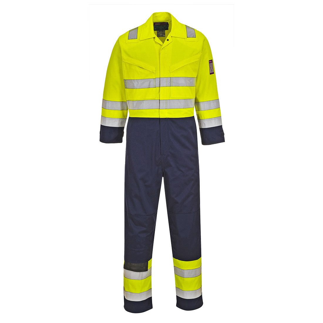 Portwest Hi-Vis Modaflame Coverall - Yellow/Navy