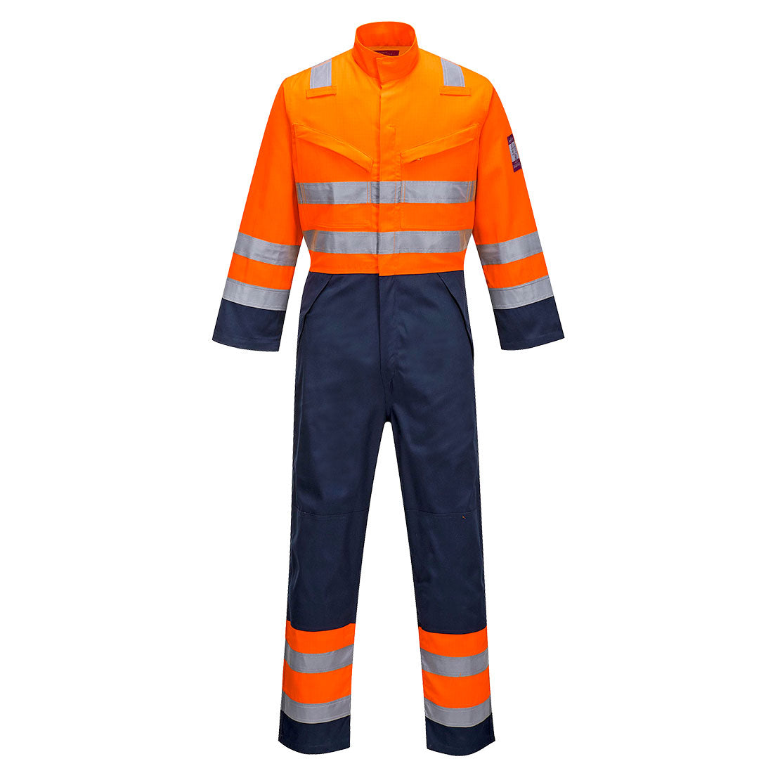 Portwest Modaflame RIS Navy/Orange Coverall - Orange/Navy