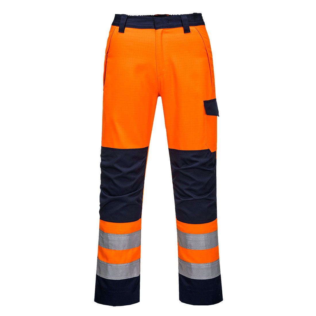 Portwest Modaflame RIS Orange/Navy Trousers - Orange/Navy