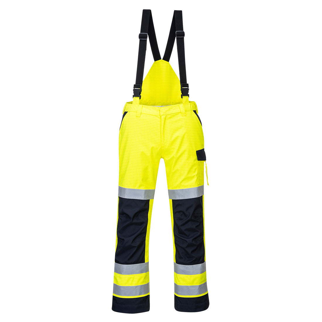 Portwest Modaflame Rain Multi Norm Arc Trousers - Yellow/Navy