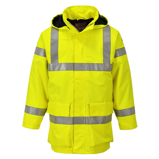 Portwest Bizflame Rain Hi-Vis Multi Lite Jacket - Yellow