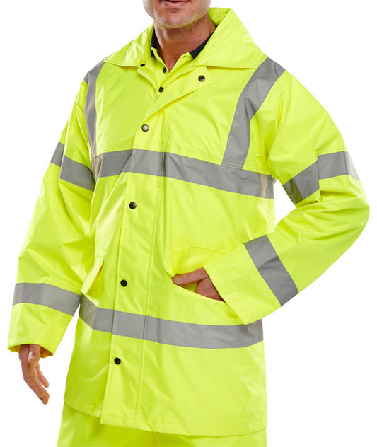 Hi-Vis Rain Jacket - Yellow