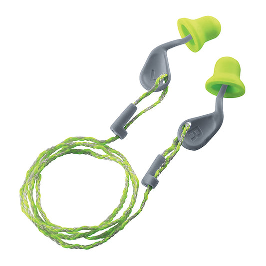 Uvex Xact-Fit Corded Ear Plug Green - Pack of 50