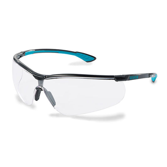 Uvex Sportstyle Blue Frame Safety Glasses Clear